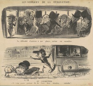 La difficoltà di ottenere un posto da Honoré Daumier