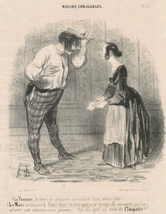La donna. Ho appena scoperto una ciocca... da Honoré Daumier