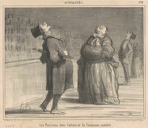 I parigini in attesa della... cometa da Honoré Daumier