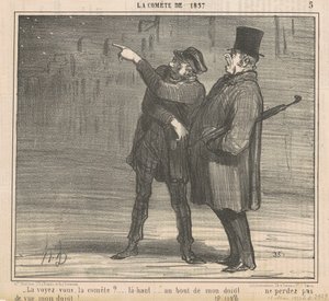 La vedete la cometa? da Honoré Daumier