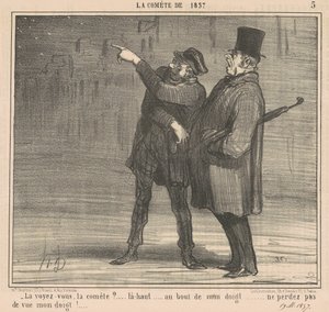 La vedete la cometa? Lassù da Honoré Daumier