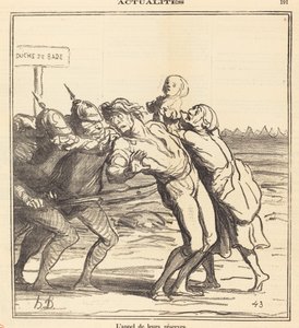 La chiamata delle loro riserve da Honoré Daumier