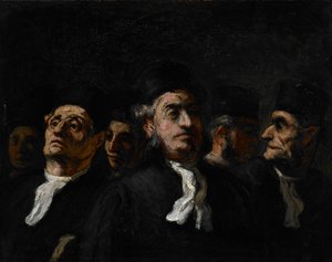 Riunione di avvocati, c.1860 da Honoré Daumier
