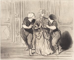 Il Bel Sesso alla Scuola di Nuoto da Honoré Daumier