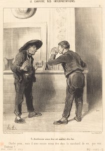 Le Charbonnier aime être (est maitre)... da Honoré Daumier