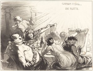 Il banchetto di Baldassarre-Véron da Honoré Daumier
