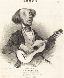 Il chitarrista dilettante da Honoré Daumier