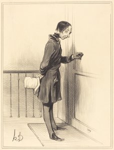 Il mendicante a domicilio da Honoré Daumier