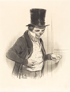 Il Portiere in tournée di visite da Honoré Daumier