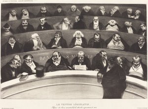 Le ventre législatif (Il ventre legislativo) da Honoré Daumier