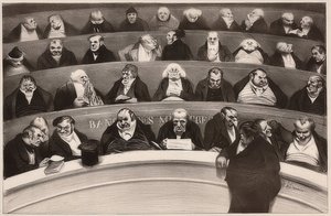 Il ventre legislativo. Aspetti dei banchi ministeriali della camera non prostituita del 1834 da Honoré Daumier