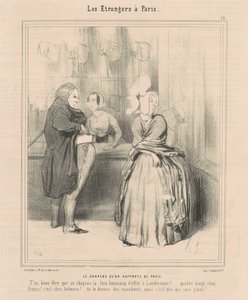 Il cappello che si riporta da Parigi da Honoré Daumier
