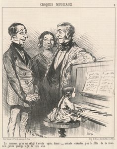 Il boccone che si è obbligati a ingoiare da Honoré Daumier