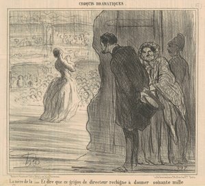 La madre della cantante da Honoré Daumier