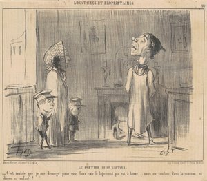 Il portiere di Mr Vautour da Honoré Daumier
