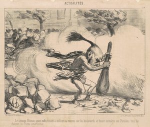 Il selvaggio bineau avendo da Honoré Daumier