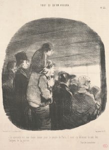 Lo spettacolo è una cosa buona per il popolo di Parigi da Honoré Daumier