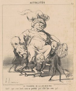 Il trionfo della legge del 31 maggio da Honoré Daumier