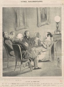 Lettore del monitore da Honoré Daumier