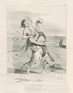 Il rapimento di Elena da Honoré Daumier
