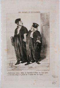 Gli Avvocati e i Litiganti- Finalmente! Abbiamo ottenuto la separazione dei beni da Honoré Daumier
