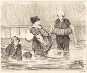 Le bagnanti prudenti da Honoré Daumier