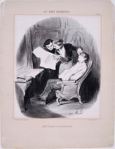 I Buoni Borghesi- Quando il giornale è troppo interessante da Honoré Daumier