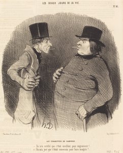 Le sigarette di canfora da Honoré Daumier