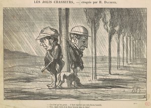 I bei cacciatori da Honoré Daumier