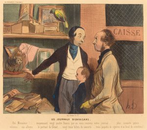 I giornali benefici da Honoré Daumier