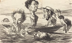 I tritoni della Senna da Honoré Daumier