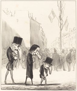 I tre piccoli santi da Honoré Daumier