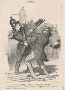 Gli amici della pace da Honoré Daumier