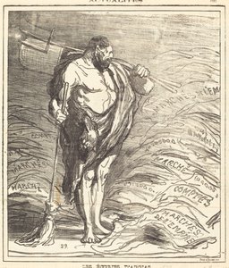 Le stalle di Augia da Honoré Daumier
