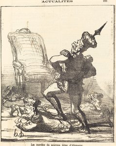 I gradini del nuovo trono di Germania da Honoré Daumier