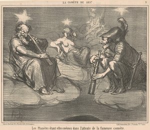 I pianeti essendo essi stessi in da Honoré Daumier