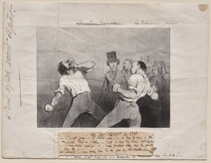 Lezione di Comprensione nel 1843 da Honoré Daumier