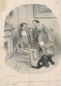 Lolo!... vuoi lasciare in pace la sedia... da Honoré Daumier