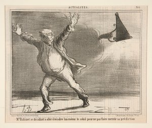 M. Babinet si decide a spegnere lui stesso da Honoré Daumier