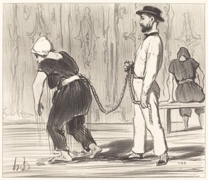 Madame Rabourdeau alla sua prima lezione da Honoré Daumier