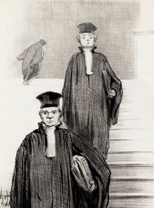 Scala principale del Palazzo di Giustizia, 1848 da Honoré Daumier