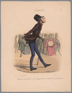 Uomo con scarpe troppo piccole da Honoré Daumier