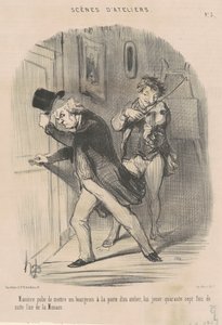 Modo educato di mettere ... alla porta ... da Honoré Daumier
