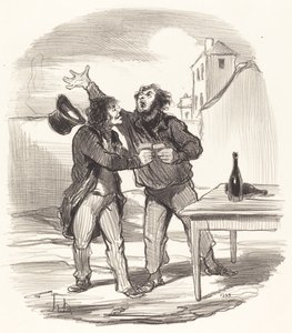 Membro... del dieci dicembre prendendo il la... da Honoré Daumier