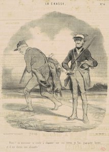 Grazie! Questo signore mi invita a cacciare ... da Honoré Daumier