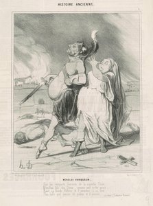 Menelao vincitore da Honoré Daumier
