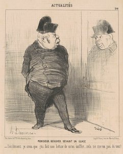 Monsieur Berryer davanti allo specchio ... da Honoré Daumier