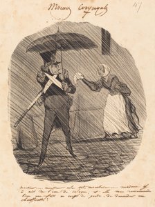 Signore... Signore, ecco il vostro fazzoletto da Honoré Daumier