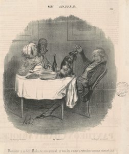 Monsieur ha la sua bestia, Madame il suo animale... da Honoré Daumier