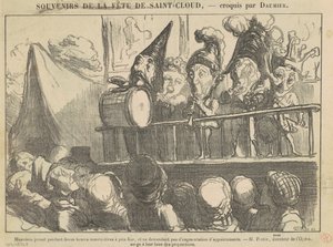 Musicisti che suonano per dodici ore da Honoré Daumier